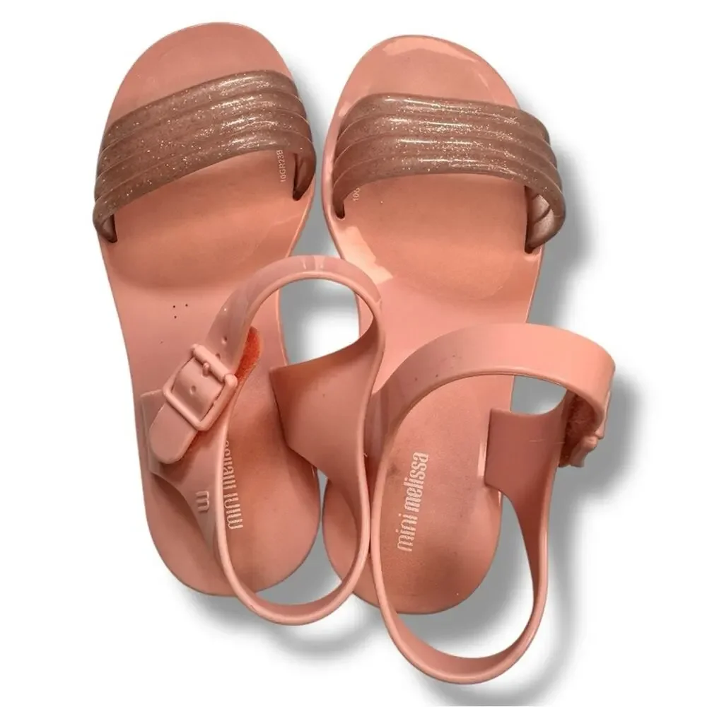 Mini Melissa - Kids Mar Wave Sandal Sparkle Pink